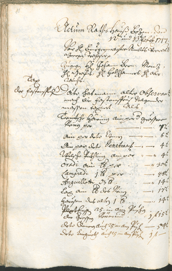 Civic Archives of Bozen-Bolzano - BOhisto Ratsprotokoll 1717/20 