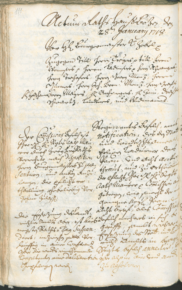 Civic Archives of Bozen-Bolzano - BOhisto Ratsprotokoll 1717/20 