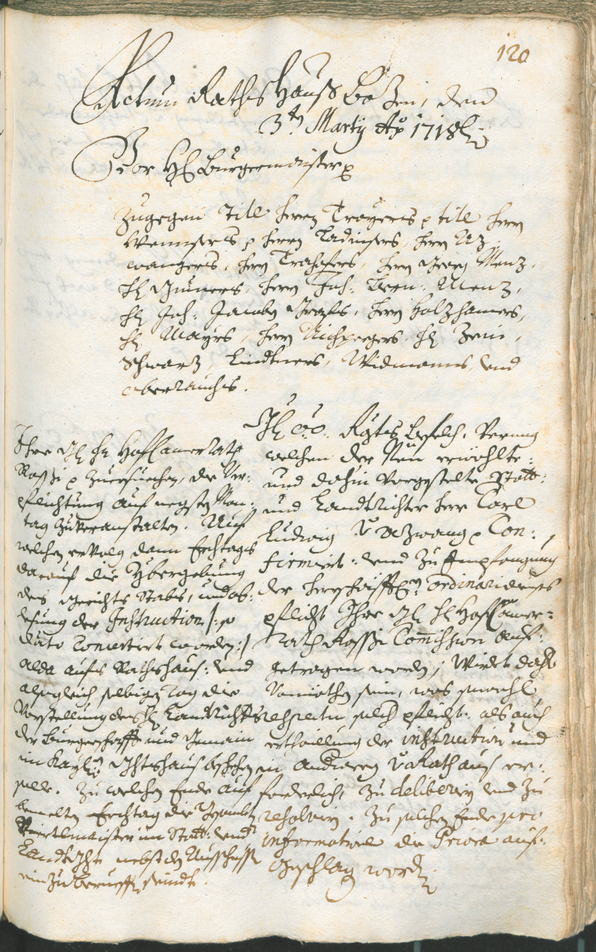 Civic Archives of Bozen-Bolzano - BOhisto Ratsprotokoll 1717/20 