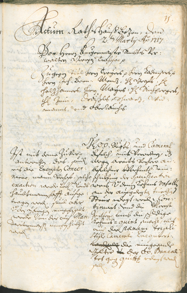 Civic Archives of Bozen-Bolzano - BOhisto Ratsprotokoll 1717/20 