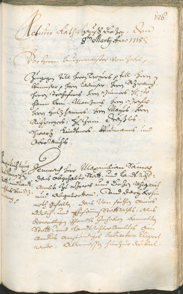 Stadtarchiv Bozen - BOhisto Ratsprotokoll 1717/20 