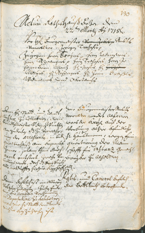 Archivio Storico della Città di Bolzano - BOhisto protocollo consiliare 1717/20 