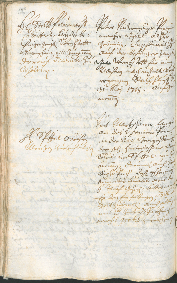 Stadtarchiv Bozen - BOhisto Ratsprotokoll 1717/20 