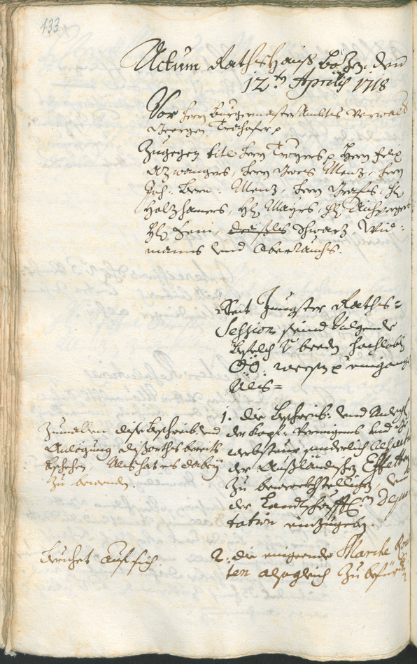 Civic Archives of Bozen-Bolzano - BOhisto Ratsprotokoll 1717/20 