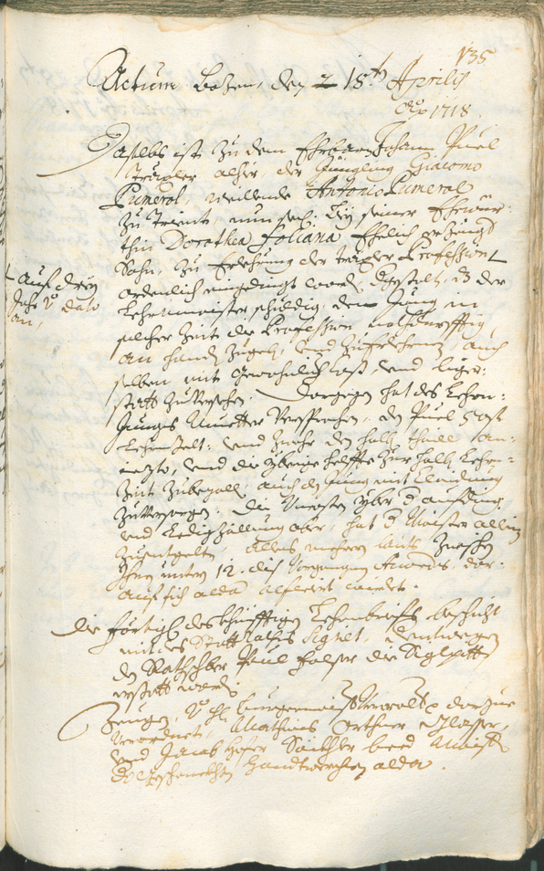 Stadtarchiv Bozen - BOhisto Ratsprotokoll 1717/20 