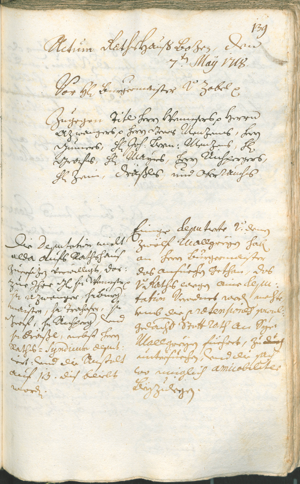 Civic Archives of Bozen-Bolzano - BOhisto Ratsprotokoll 1717/20 