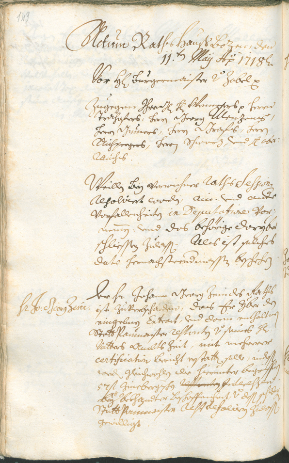 Civic Archives of Bozen-Bolzano - BOhisto Ratsprotokoll 1717/20 