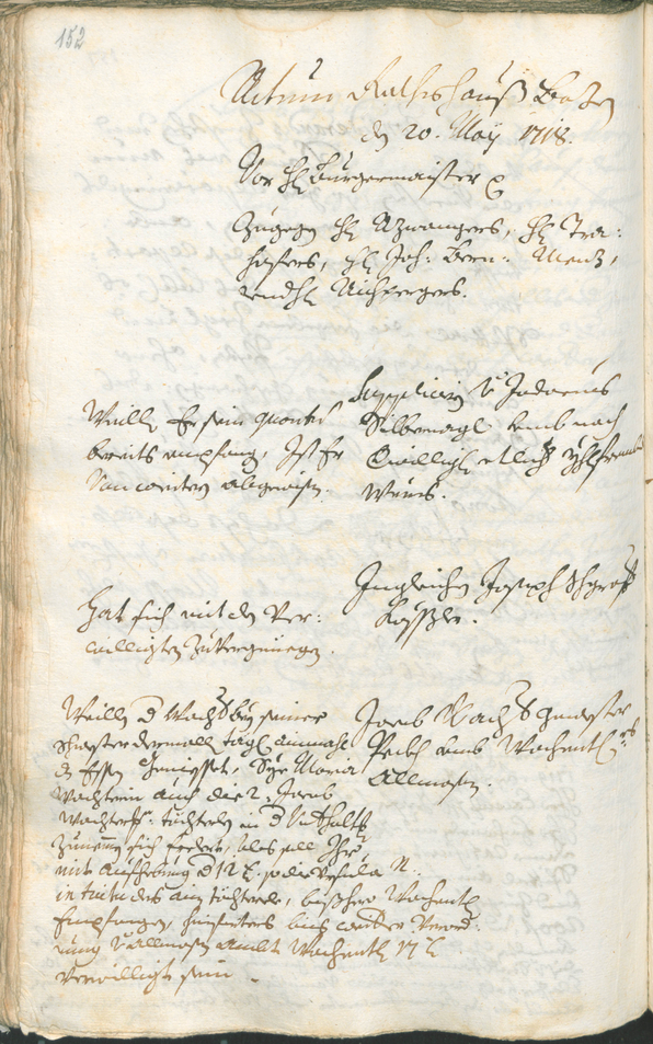 Civic Archives of Bozen-Bolzano - BOhisto Ratsprotokoll 1717/20 