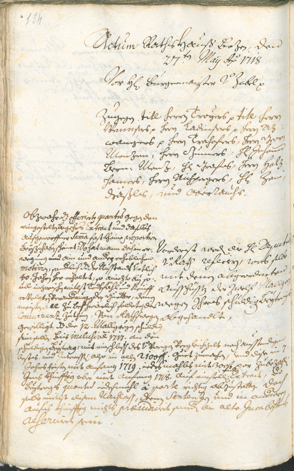 Civic Archives of Bozen-Bolzano - BOhisto Ratsprotokoll 1717/20 