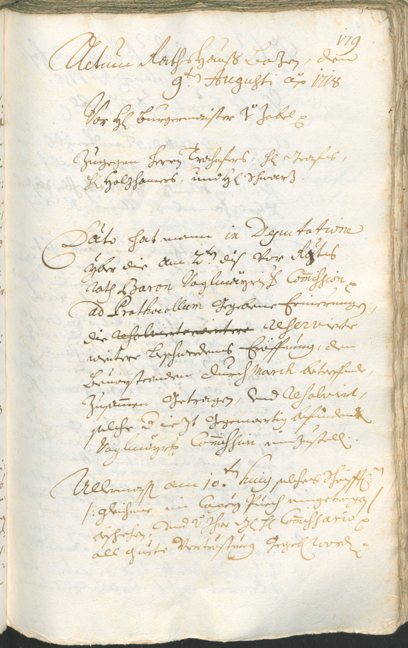 Civic Archives of Bozen-Bolzano - BOhisto Ratsprotokoll 1717/20 