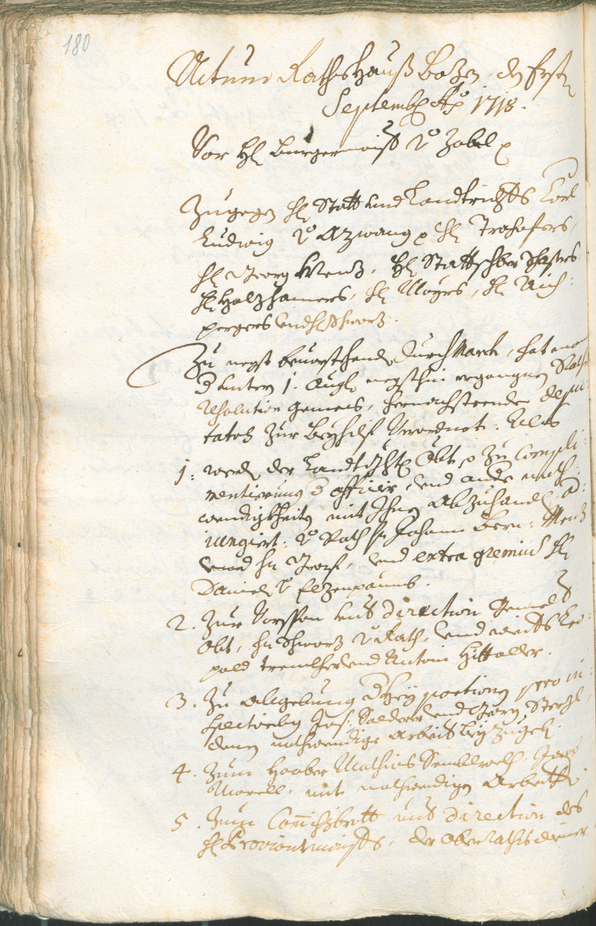 Archivio Storico della Città di Bolzano - BOhisto protocollo consiliare 1717/20 