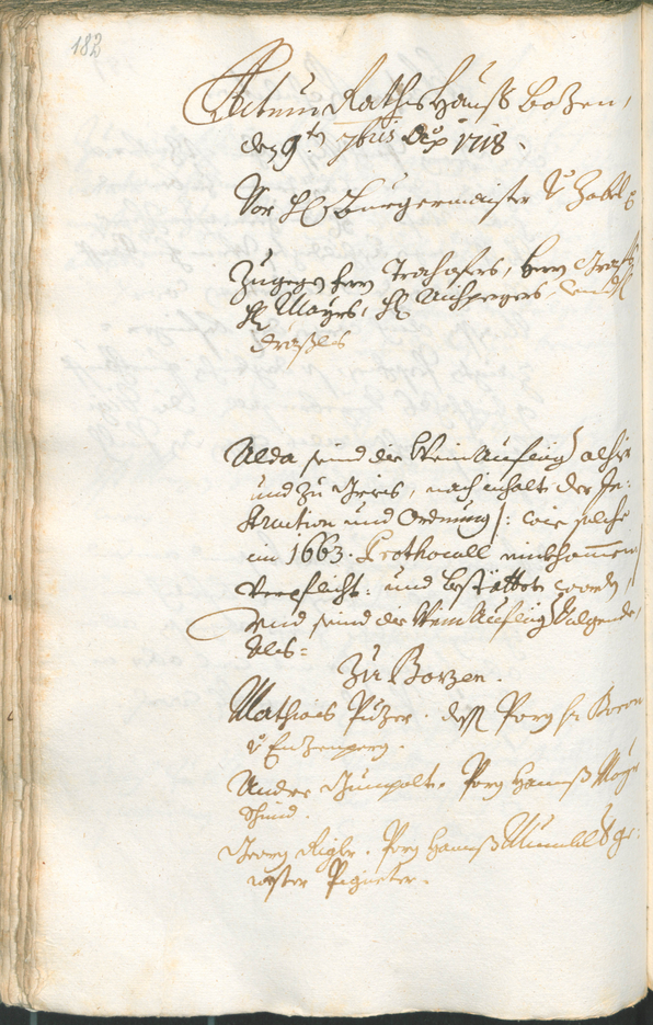 Civic Archives of Bozen-Bolzano - BOhisto Ratsprotokoll 1717/20 