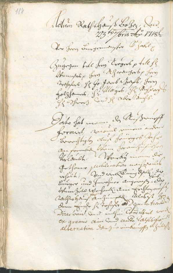 Civic Archives of Bozen-Bolzano - BOhisto Ratsprotokoll 1717/20 