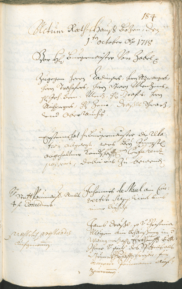 Civic Archives of Bozen-Bolzano - BOhisto Ratsprotokoll 1717/20 