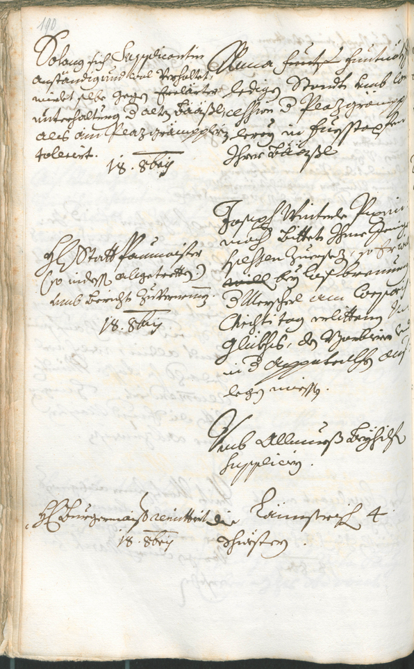 Stadtarchiv Bozen - BOhisto Ratsprotokoll 1717/20 