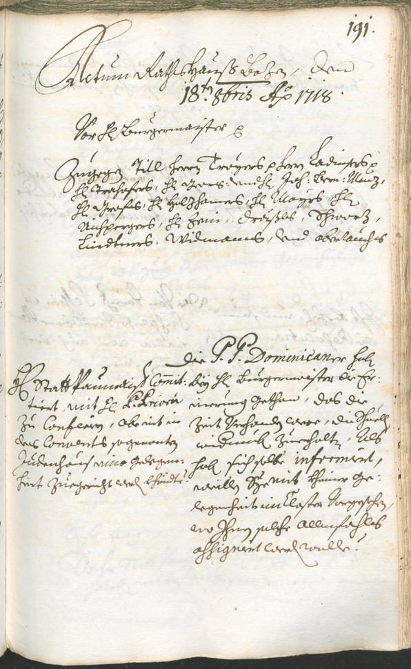 Civic Archives of Bozen-Bolzano - BOhisto Ratsprotokoll 1717/20 