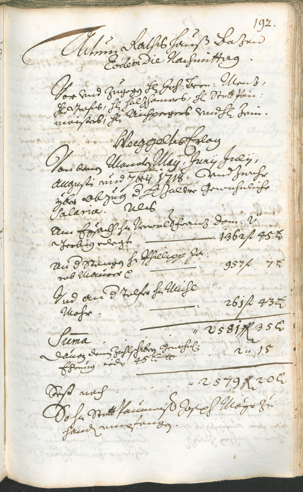 Stadtarchiv Bozen - BOhisto Ratsprotokoll 1717/20 