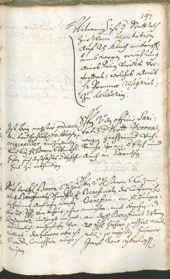 Stadtarchiv Bozen - BOhisto Ratsprotokoll 1717/20 