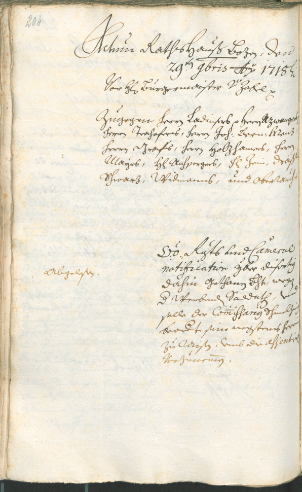 Civic Archives of Bozen-Bolzano - BOhisto Ratsprotokoll 1717/20 