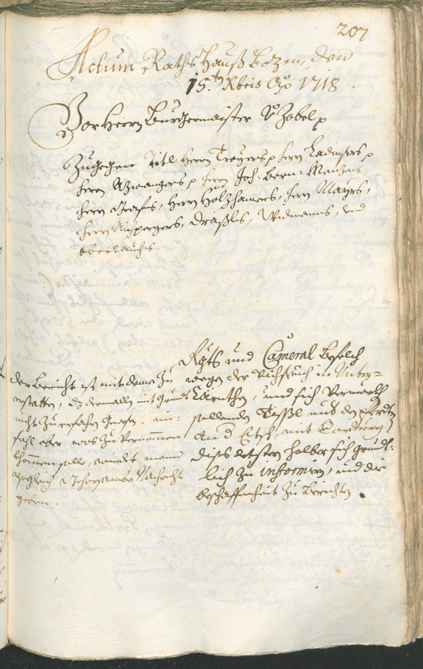 Civic Archives of Bozen-Bolzano - BOhisto Ratsprotokoll 1717/20 