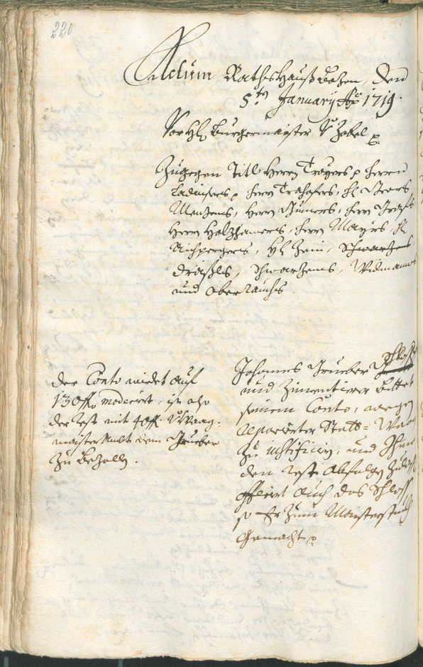 Civic Archives of Bozen-Bolzano - BOhisto Ratsprotokoll 1717/20 