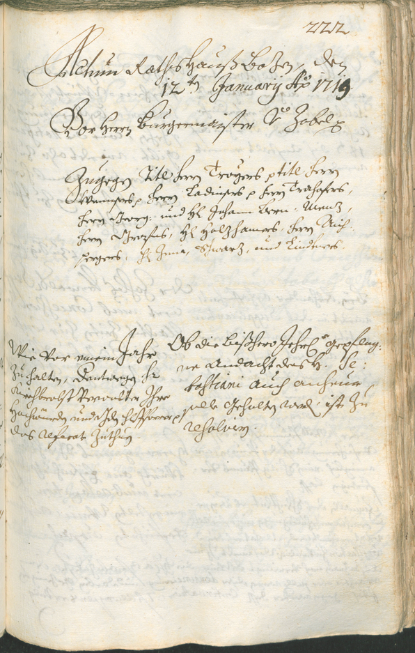 Archivio Storico della Città di Bolzano - BOhisto protocollo consiliare 1717/20 