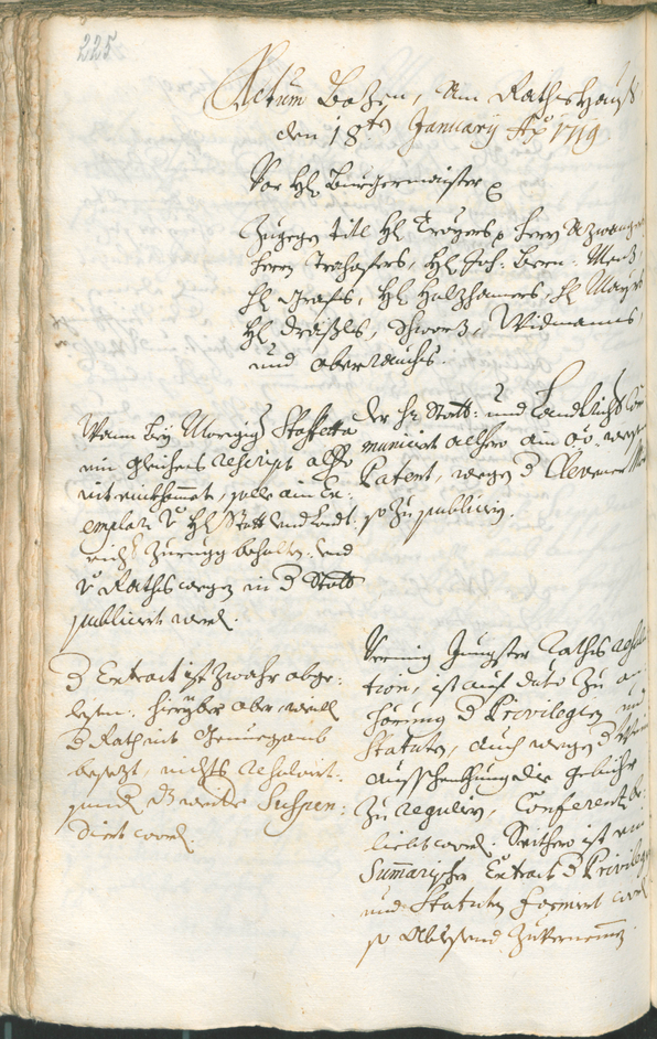 Civic Archives of Bozen-Bolzano - BOhisto Ratsprotokoll 1717/20 