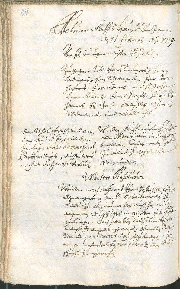 Civic Archives of Bozen-Bolzano - BOhisto Ratsprotokoll 1717/20 