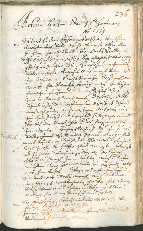 Stadtarchiv Bozen - BOhisto Ratsprotokoll 1717/20 