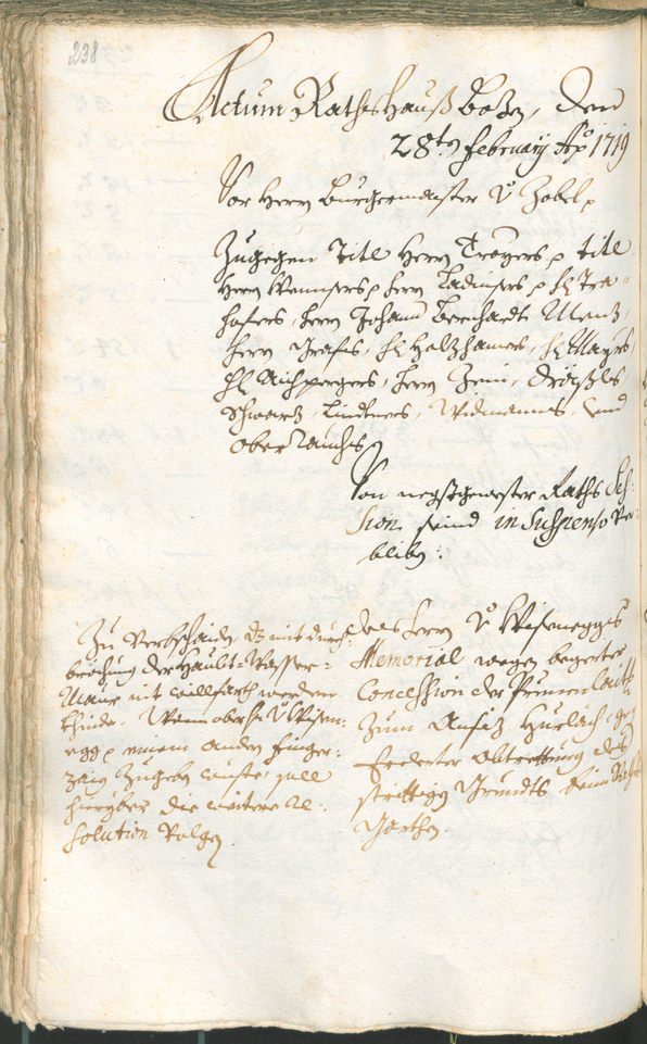 Civic Archives of Bozen-Bolzano - BOhisto Ratsprotokoll 1717/20 