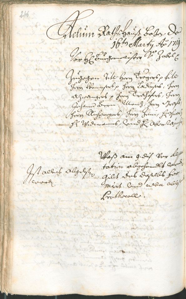 Stadtarchiv Bozen - BOhisto Ratsprotokoll 1717/20 