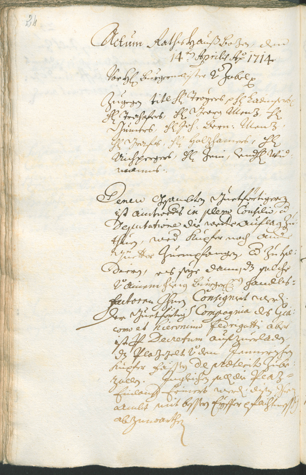 Civic Archives of Bozen-Bolzano - BOhisto Ratsprotokoll 1717/20 