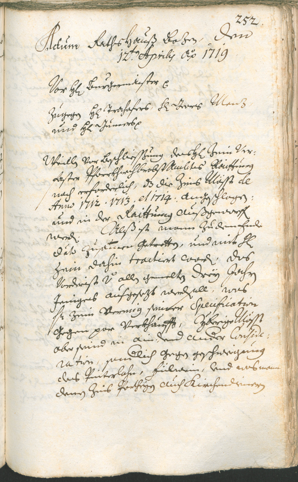 Archivio Storico della Città di Bolzano - BOhisto protocollo consiliare 1717/20 