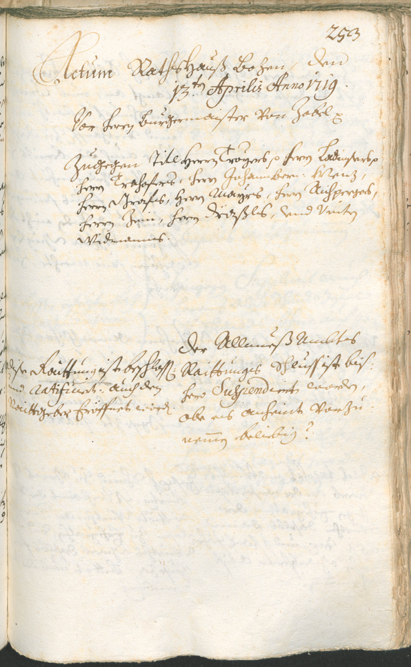 Archivio Storico della Città di Bolzano - BOhisto protocollo consiliare 1717/20 