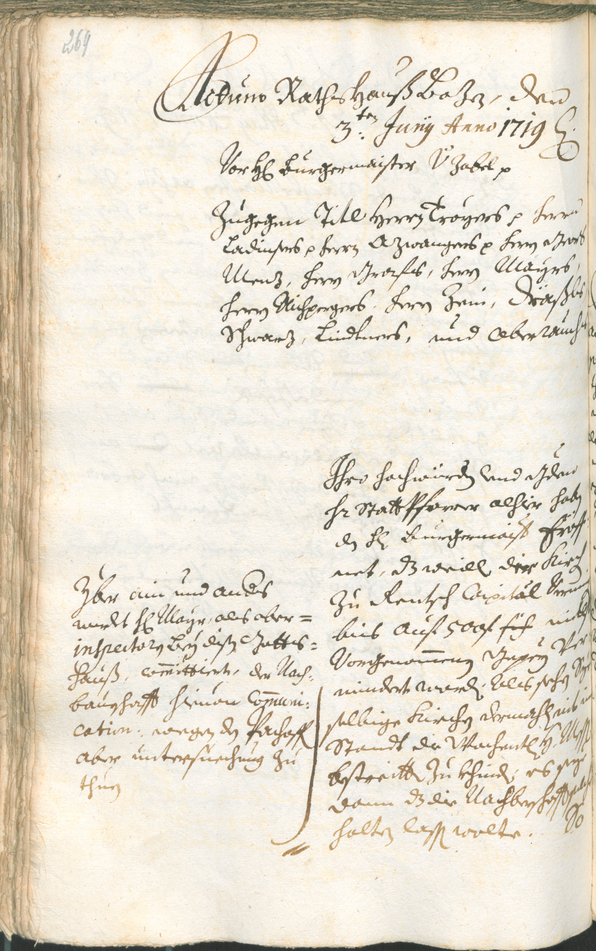 Civic Archives of Bozen-Bolzano - BOhisto Ratsprotokoll 1717/20 