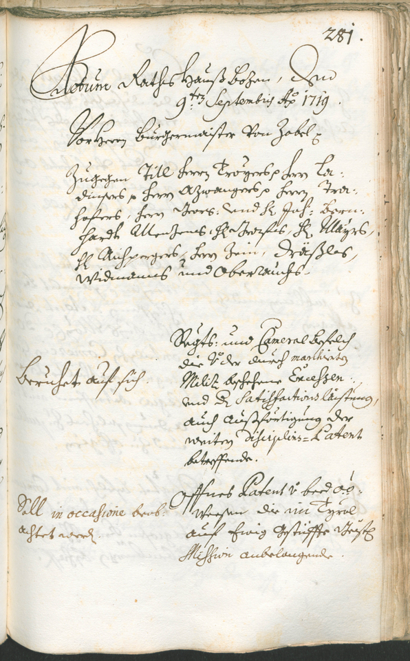 Civic Archives of Bozen-Bolzano - BOhisto Ratsprotokoll 1717/20 