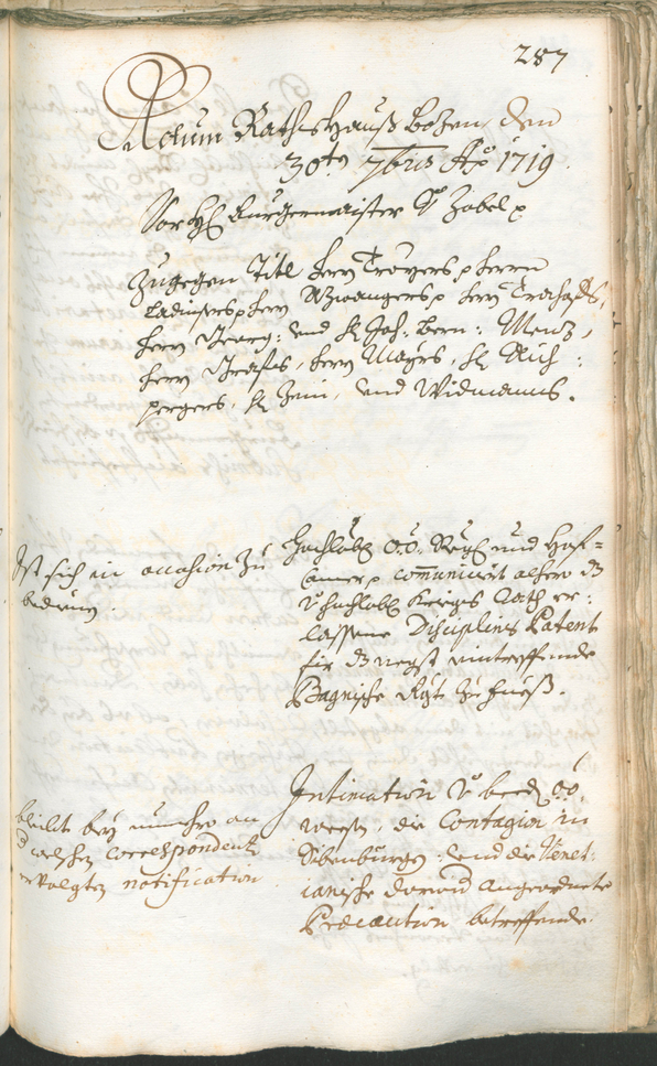 Civic Archives of Bozen-Bolzano - BOhisto Ratsprotokoll 1717/20 