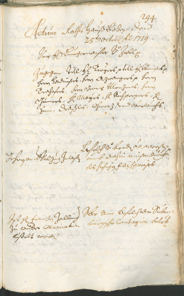 Stadtarchiv Bozen - BOhisto Ratsprotokoll 1717/20 