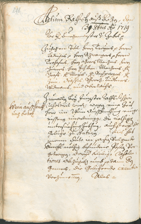 Civic Archives of Bozen-Bolzano - BOhisto Ratsprotokoll 1717/20 