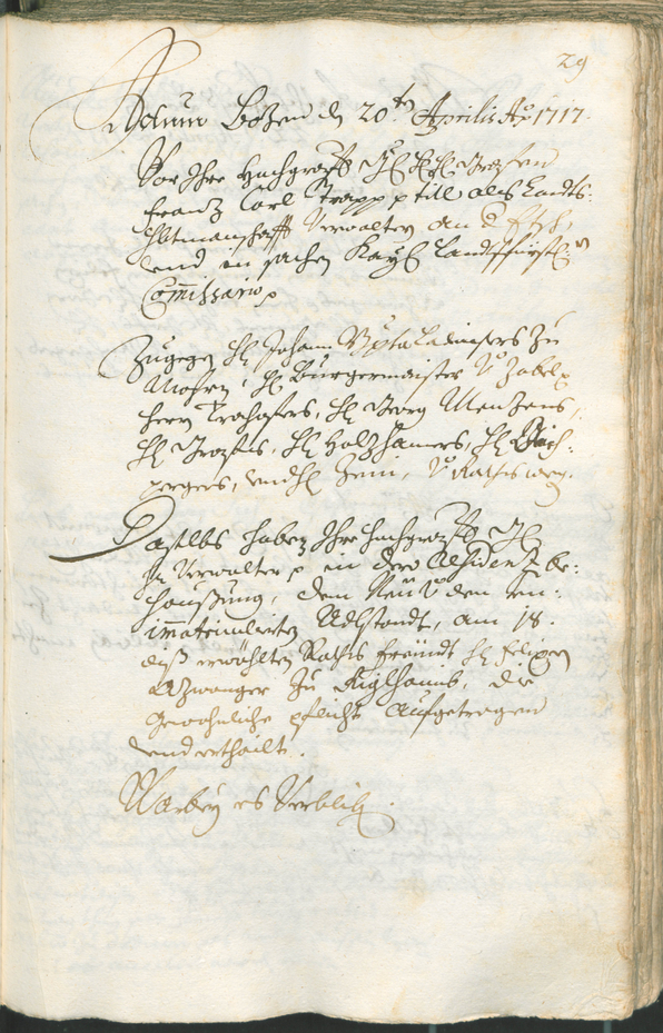 Civic Archives of Bozen-Bolzano - BOhisto Ratsprotokoll 1717/20 