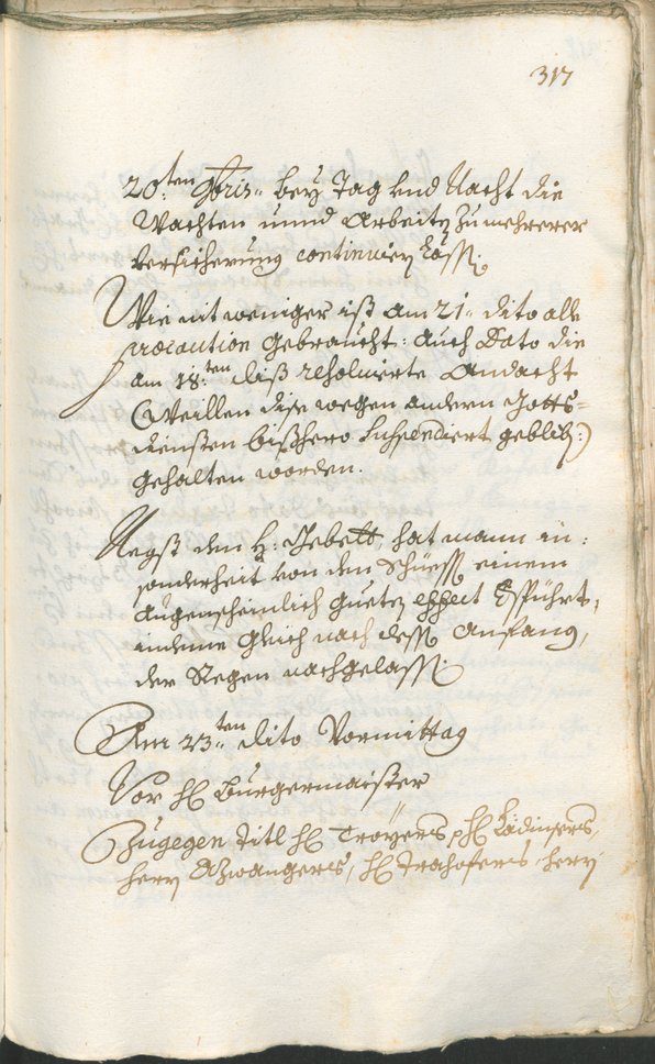 Stadtarchiv Bozen - BOhisto Ratsprotokoll 1717/20 