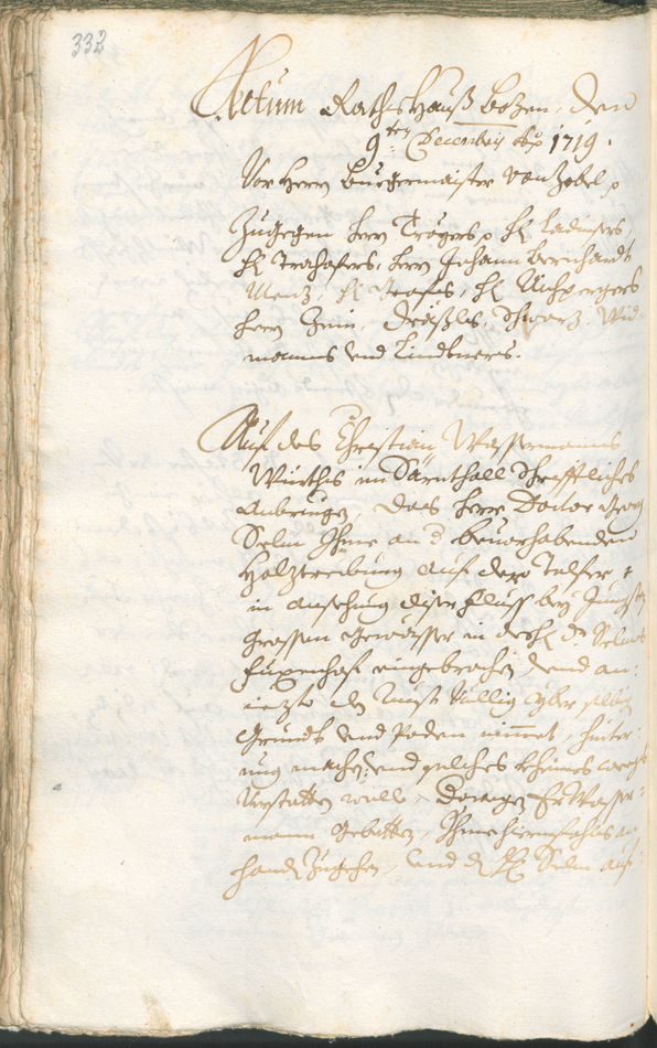 Civic Archives of Bozen-Bolzano - BOhisto Ratsprotokoll 1717/20 