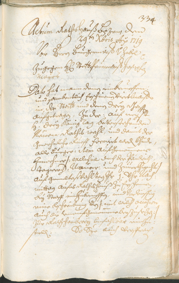 Civic Archives of Bozen-Bolzano - BOhisto Ratsprotokoll 1717/20 