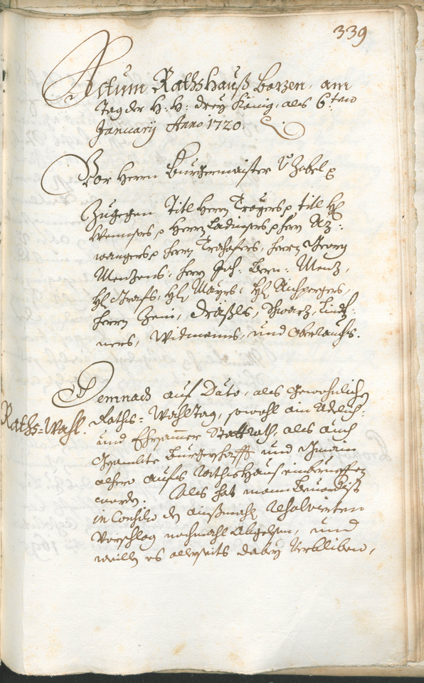 Civic Archives of Bozen-Bolzano - BOhisto Ratsprotokoll 1717/20 