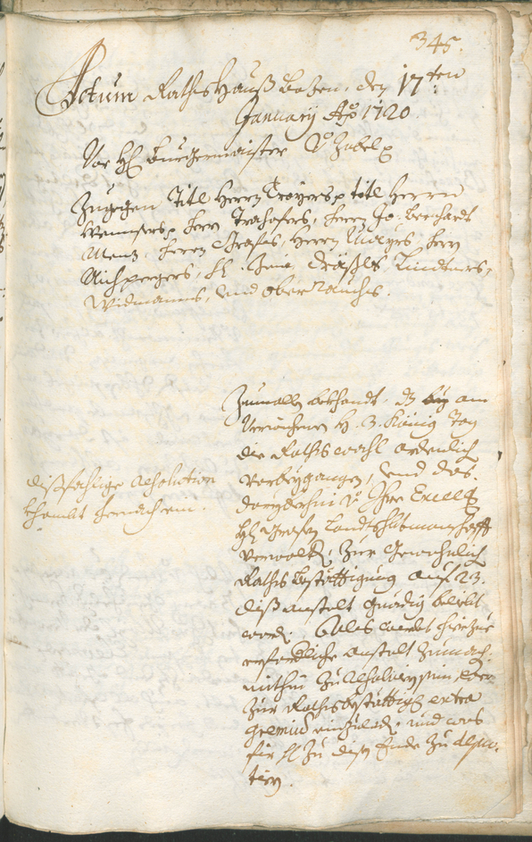 Civic Archives of Bozen-Bolzano - BOhisto Ratsprotokoll 1717/20 