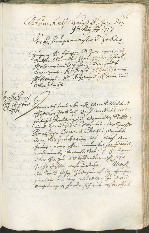 Civic Archives of Bozen-Bolzano - BOhisto Ratsprotokoll 1717/20 