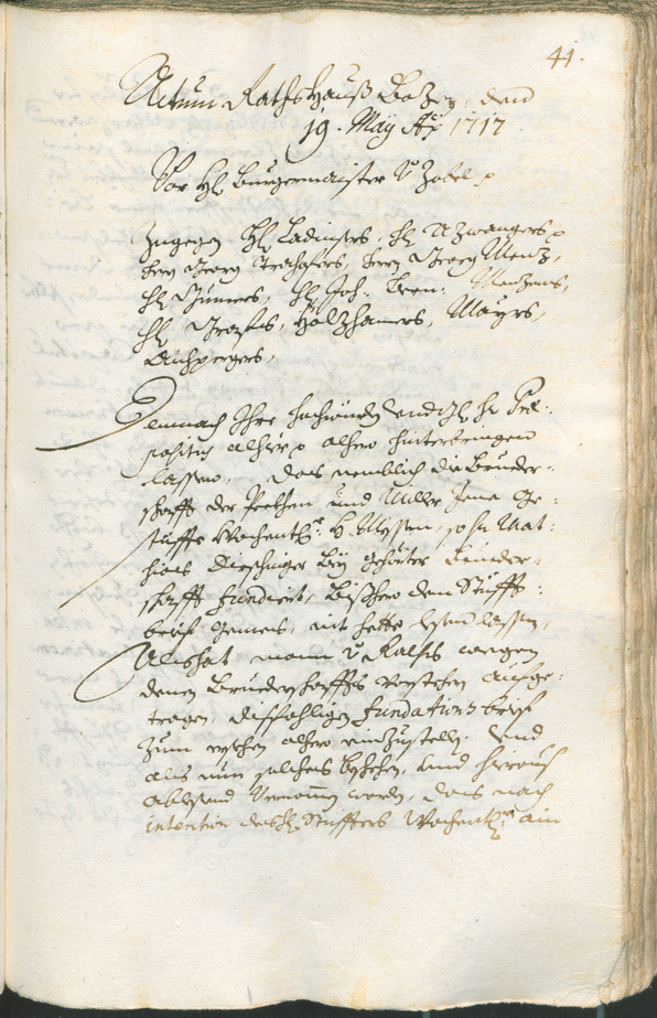 Civic Archives of Bozen-Bolzano - BOhisto Ratsprotokoll 1717/20 