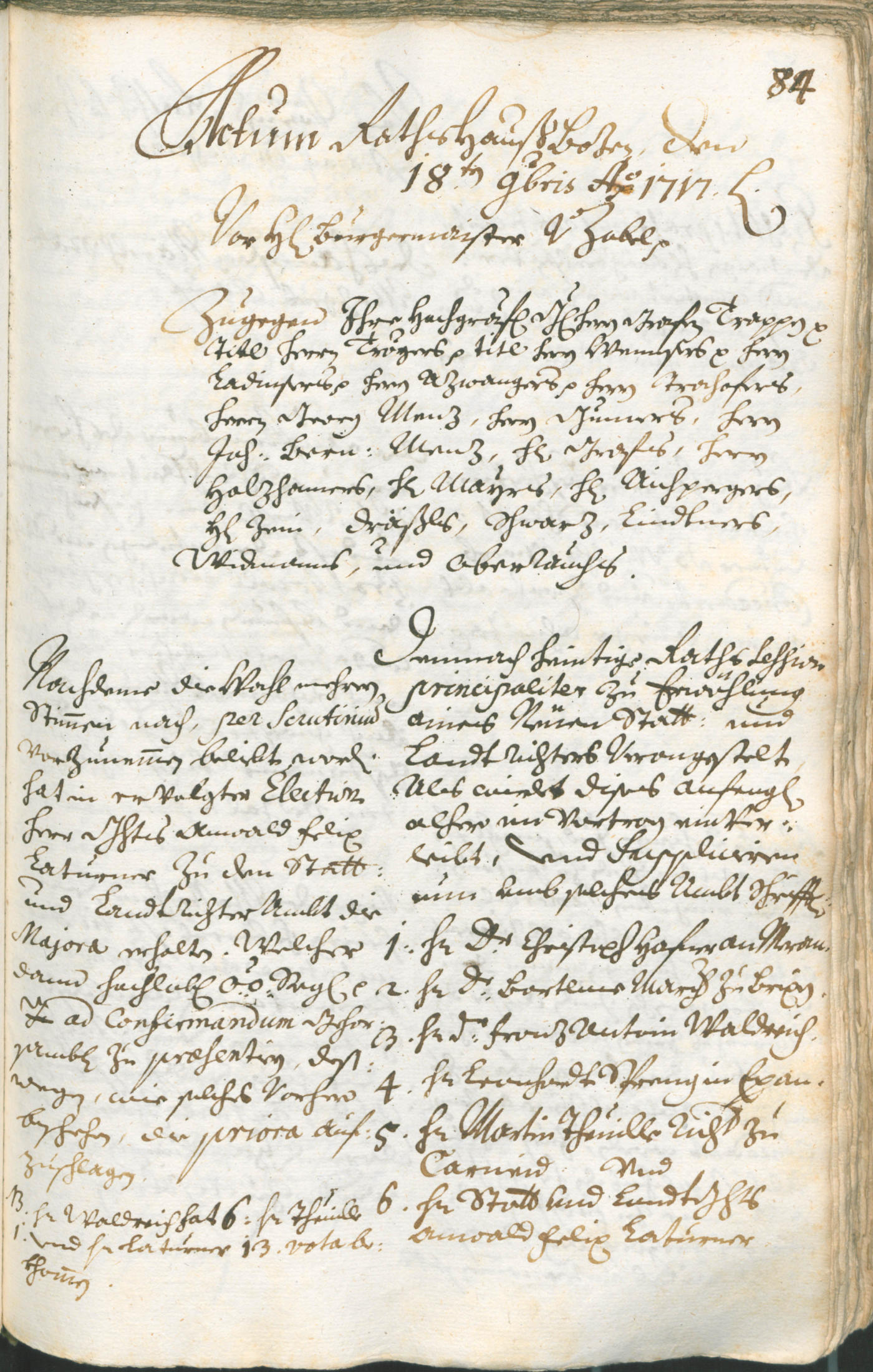 Civic Archives of Bozen-Bolzano - BOhisto Ratsprotokoll 1717/20 