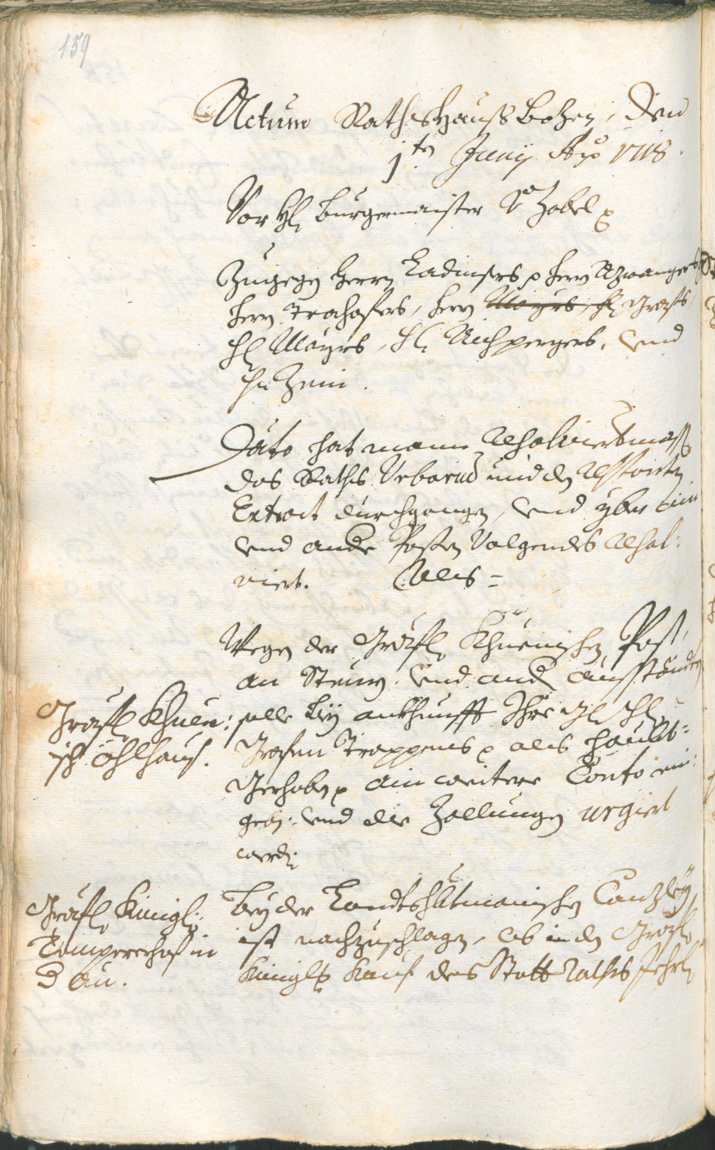 Civic Archives of Bozen-Bolzano - BOhisto Ratsprotokoll 1717/20 