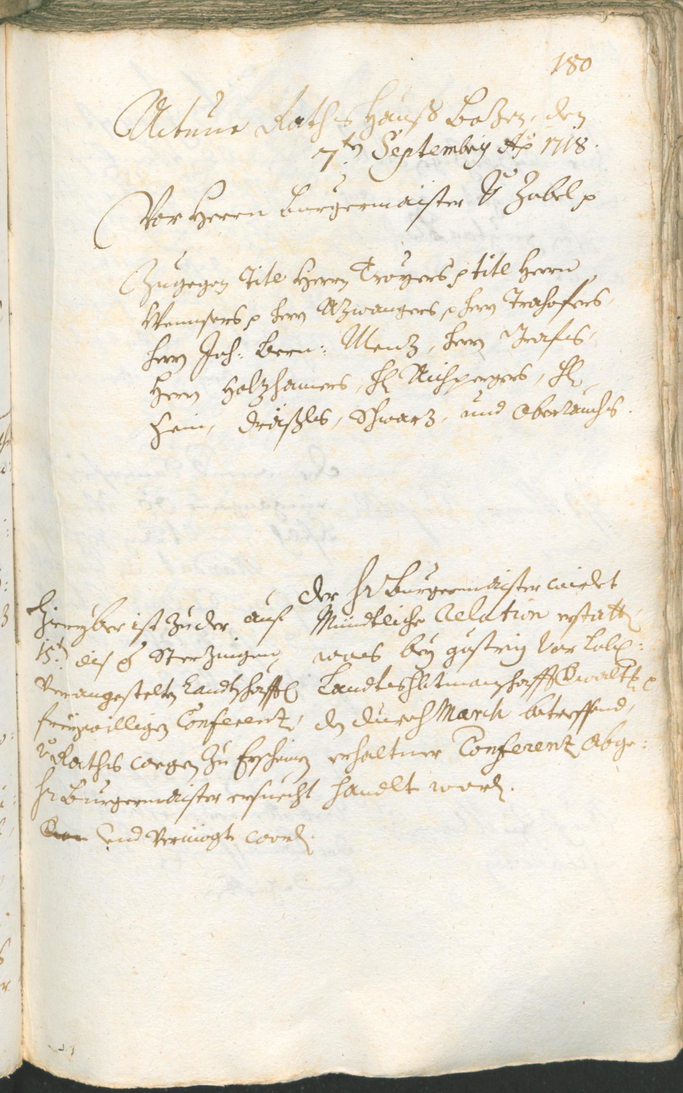 Civic Archives of Bozen-Bolzano - BOhisto Ratsprotokoll 1717/20 